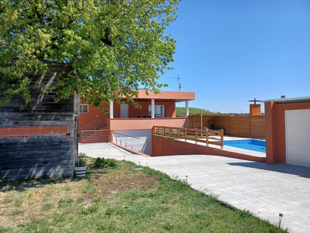 Piscina De Sal Barbacoa Wifi, Parking Gratis, 3 Min Pga Casa El Roble Villa Girona Bagian luar foto